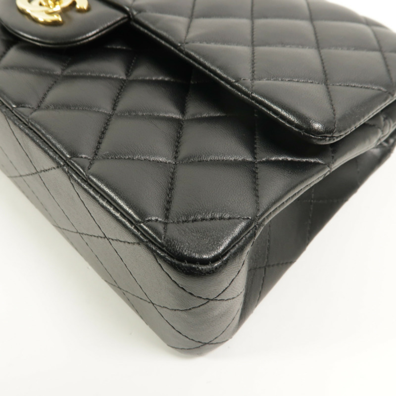 CHANEL 羊皮皮革Classic 25鏈帶肩背袋-10