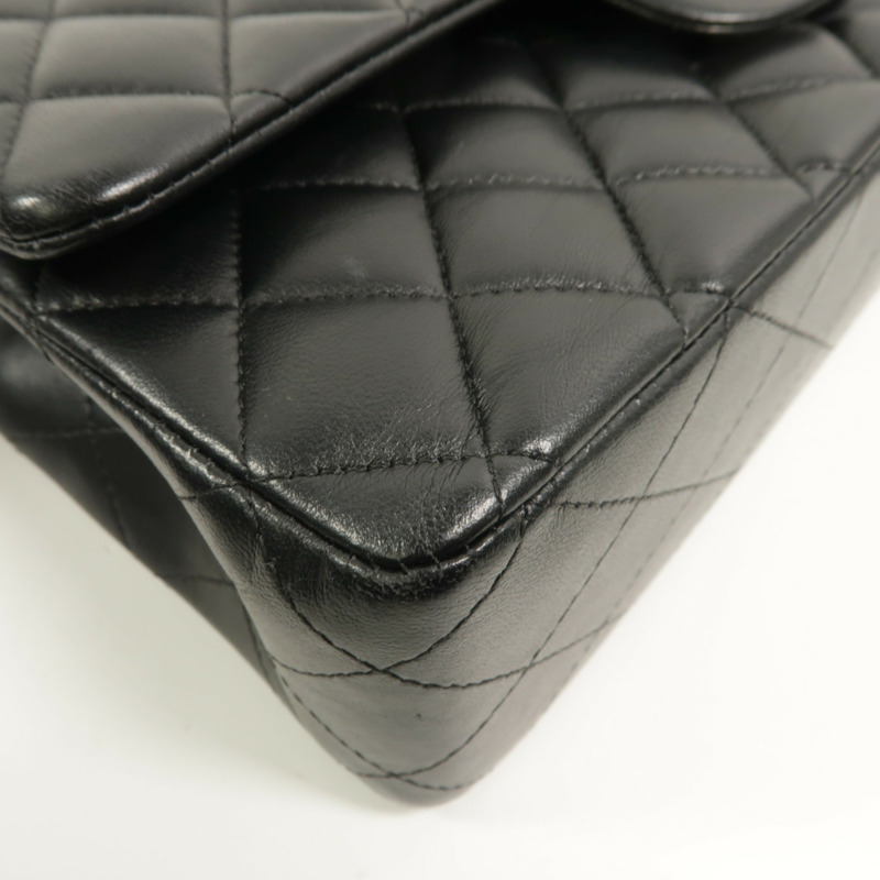 CHANEL 羊皮皮革Classic 25鏈帶肩背袋-11