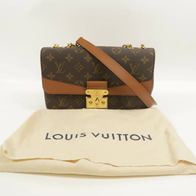 LOUIS VUITTON Monogram Marceau鏈帶肩背袋-10