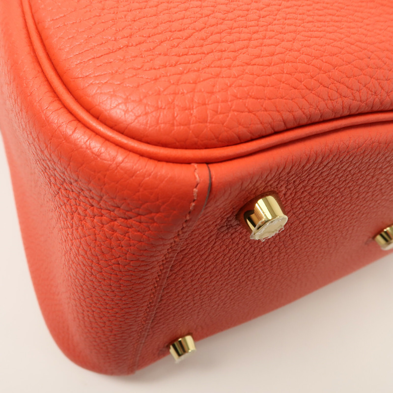 HERMES Clemence皮革Lindy 26手挽肩背兩用袋-12