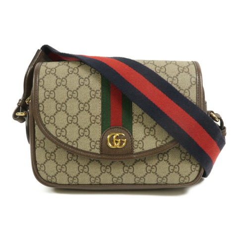 GUCCI 塗層帆布Ophidia small手挽肩背兩用袋