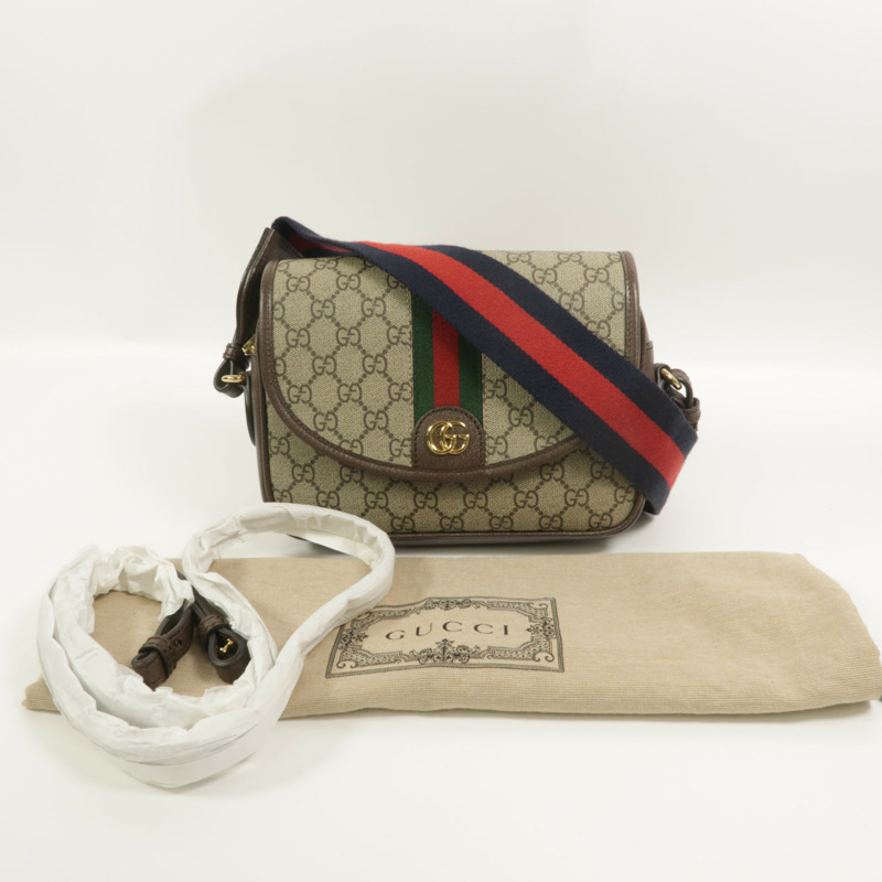 GUCCI 塗層帆布Ophidia small手挽肩背兩用袋-9