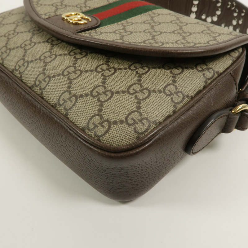 GUCCI 塗層帆布Ophidia small手挽肩背兩用袋-10