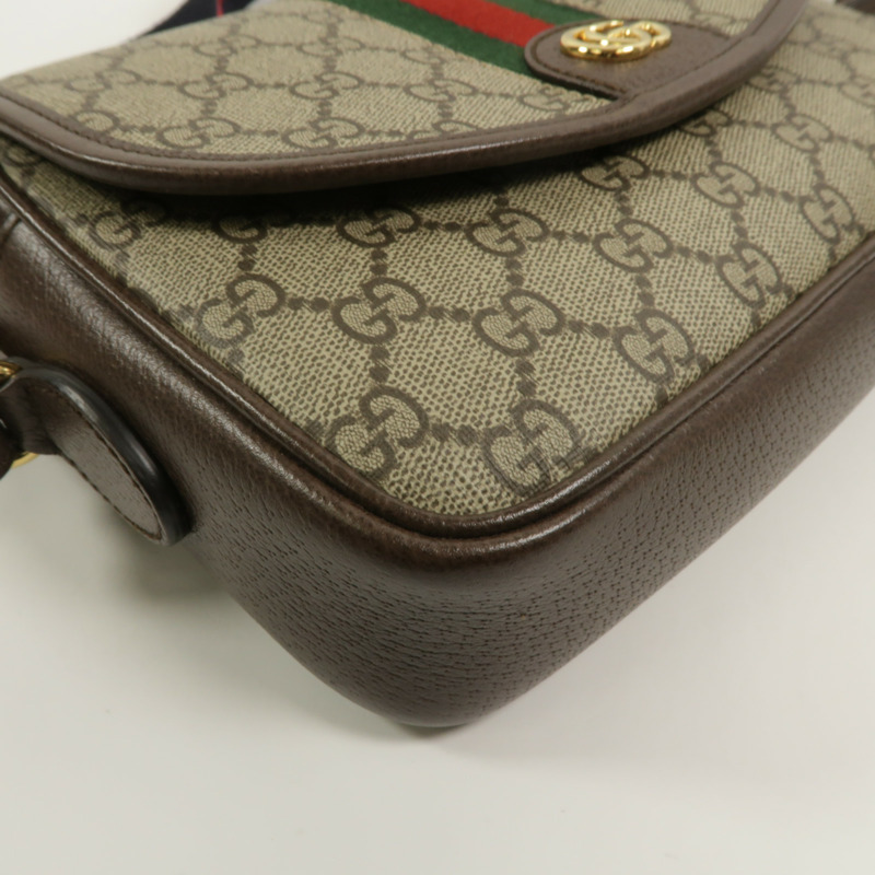 GUCCI 塗層帆布Ophidia small手挽肩背兩用袋-11