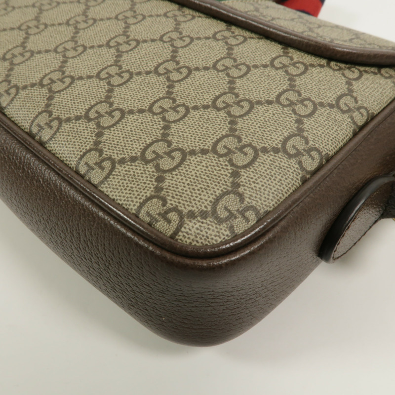 GUCCI 塗層帆布Ophidia small手挽肩背兩用袋-12