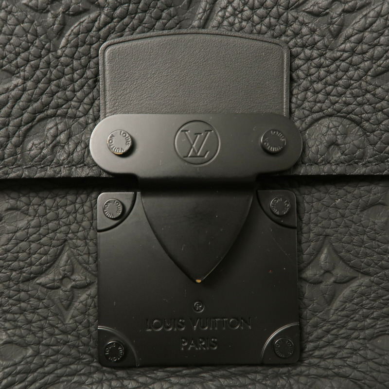 LOUIS VUITTON Monogram Taurillon S Lock肩背袋-5