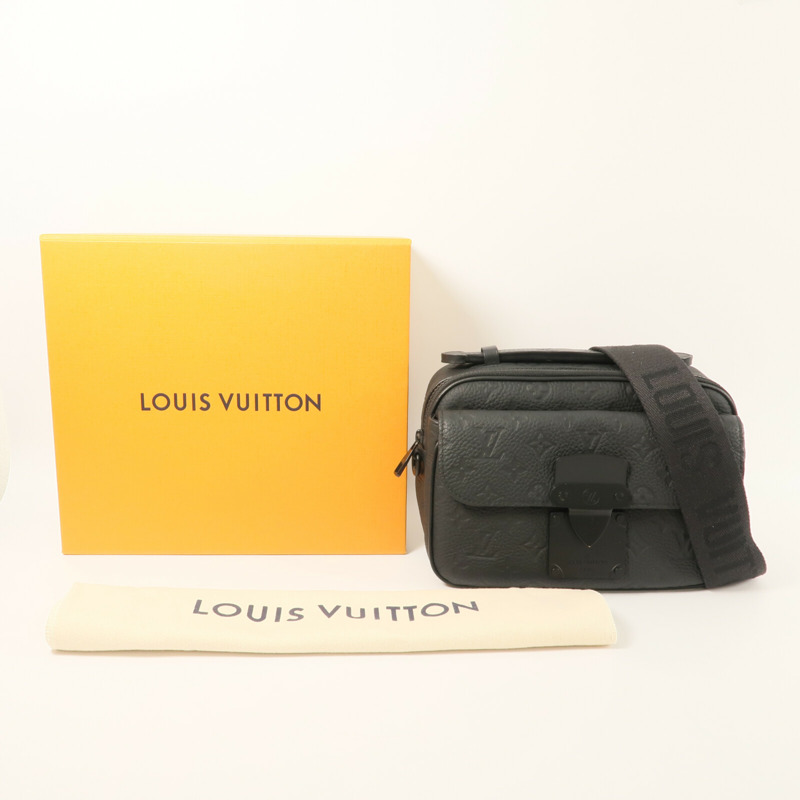 LOUIS VUITTON Monogram Taurillon S Lock肩背袋-8