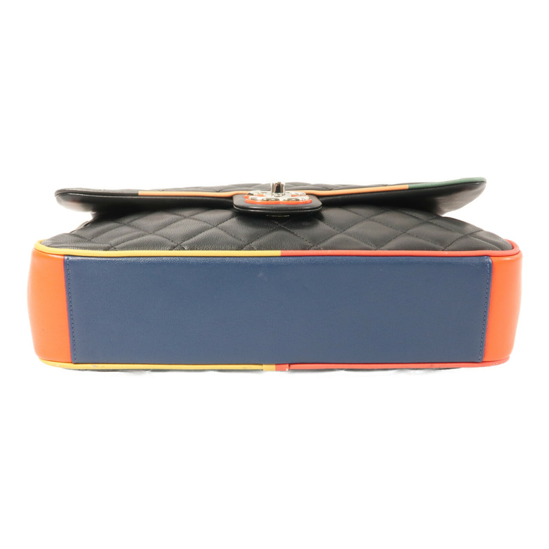 CHANEL 羊皮皮革Flap Bag Cuba鏈帶肩背袋-3