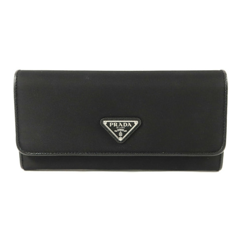 PRADA 尼龍/Saffiano皮革Long Wallet長錢包