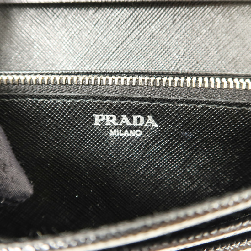 PRADA 尼龍/Saffiano皮革Long Wallet長錢包-5