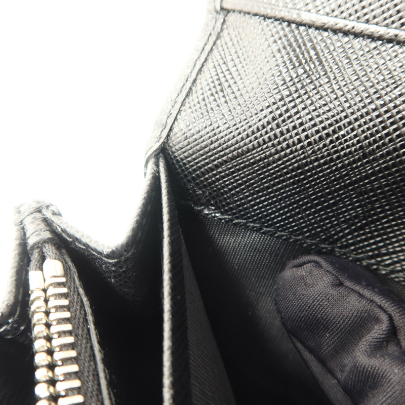 PRADA 尼龍/Saffiano皮革Long Wallet長錢包-6