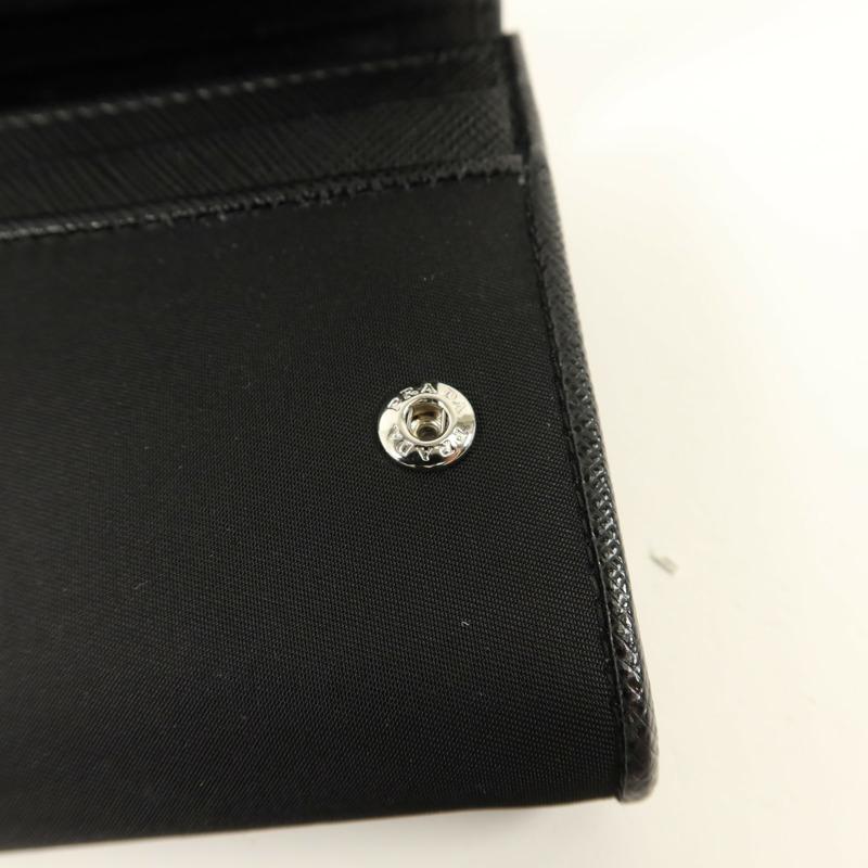 PRADA 尼龍/Saffiano皮革Long Wallet長錢包-8