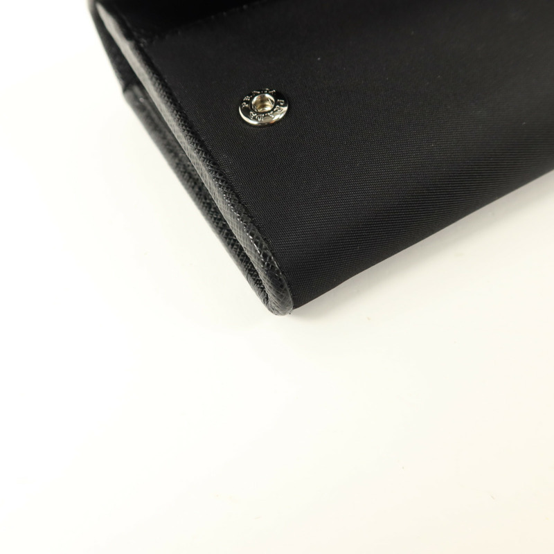 PRADA 尼龍/Saffiano皮革Long Wallet長錢包-10