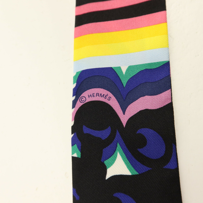 HERMES 絲質Twilly絲巾-5