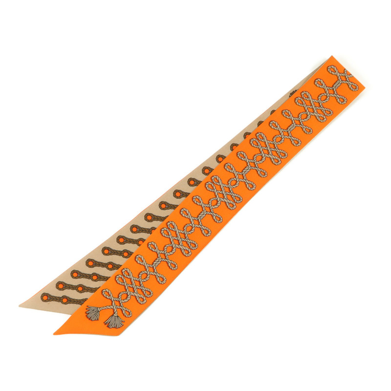 HERMES 絲質Twilly絲巾-1