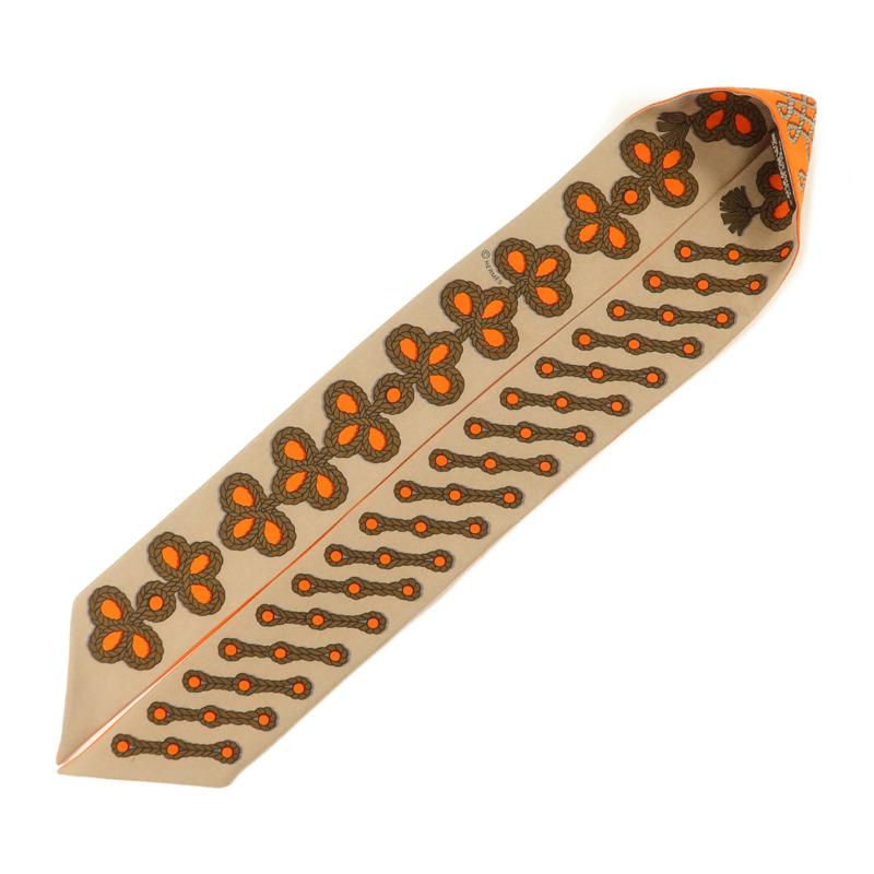 HERMES 絲質Twilly絲巾-2