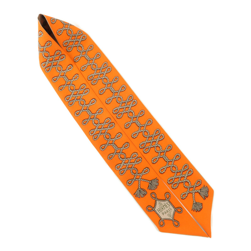 HERMES 絲質Twilly絲巾-3