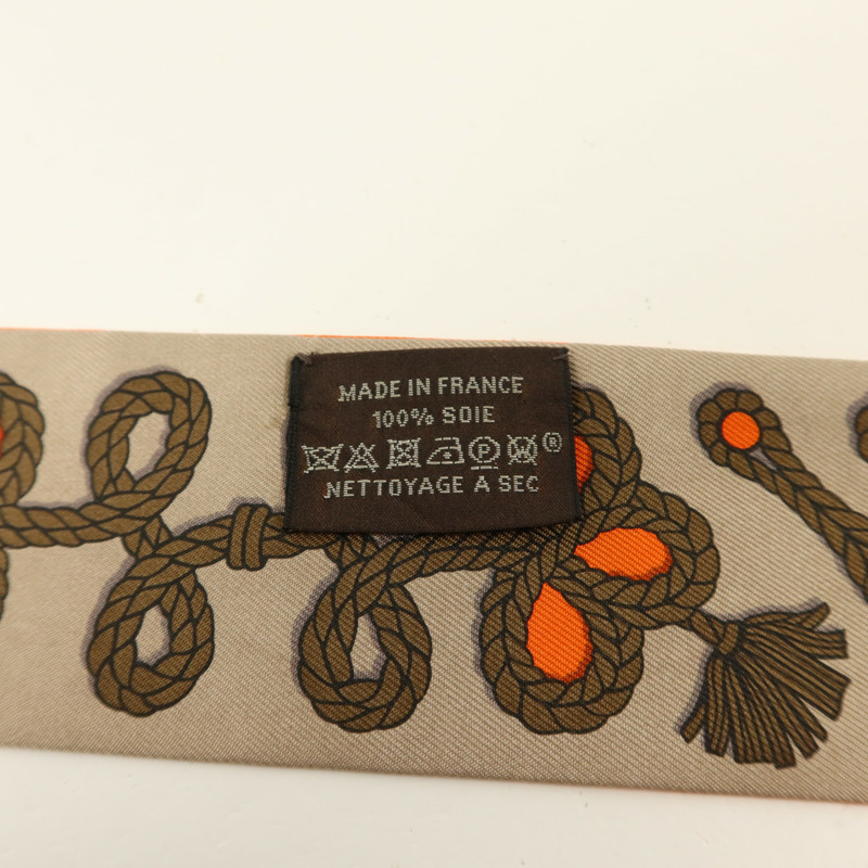 HERMES 絲質Twilly絲巾-6