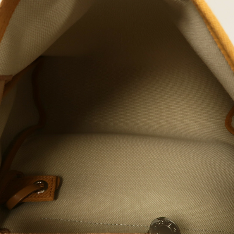 HERMES Toile H帆布Herbag PM手挽肩背兩用袋Beton/Fauve-4