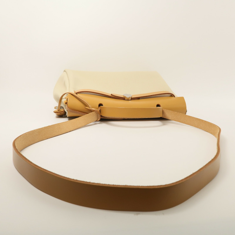 HERMES Toile H帆布Herbag PM手挽肩背兩用袋Beton/Fauve-10