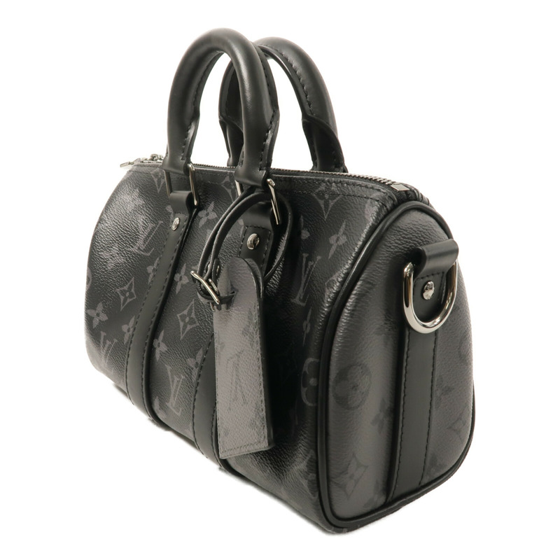 LOUIS VUITTON Monogram Eclipse Keepall Bandouliere 25手挽肩背兩用袋-2