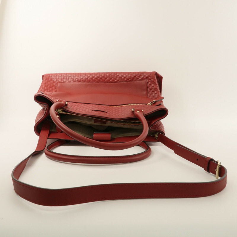 GUCCI 牛皮皮革2 Way Shoulder手挽肩背兩用袋-9