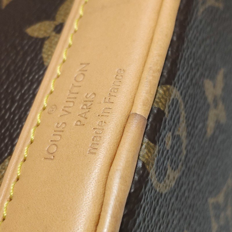 Louis Vuitton (LV) NOENano植鞣革Monogram印花抽繩斜挎包肩背包晶片款-13