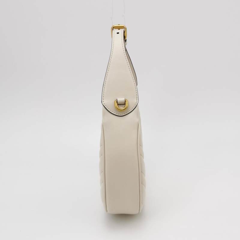 Gucci GG Marmont小號牛皮V紋絎縫雙G標誌斜背包單肩包-2