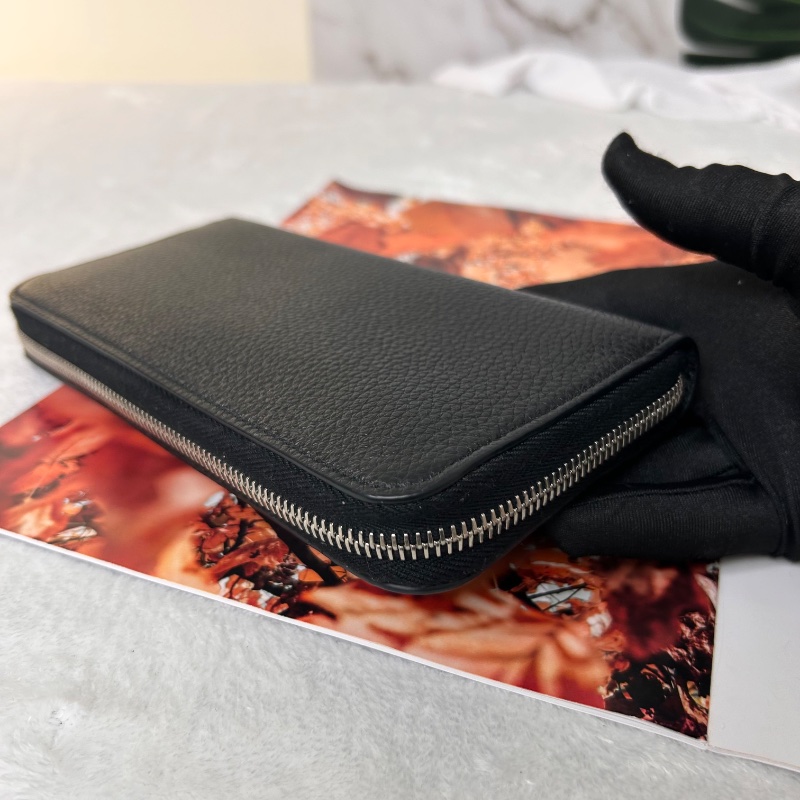 Prada Vitello Daino Triangle 粒紋皮革長夾 晶片款-15