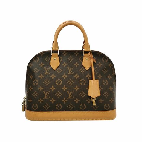 Louis Vuitton (LV) Alma小號植鞣革Monogram印花貝殼包手提包