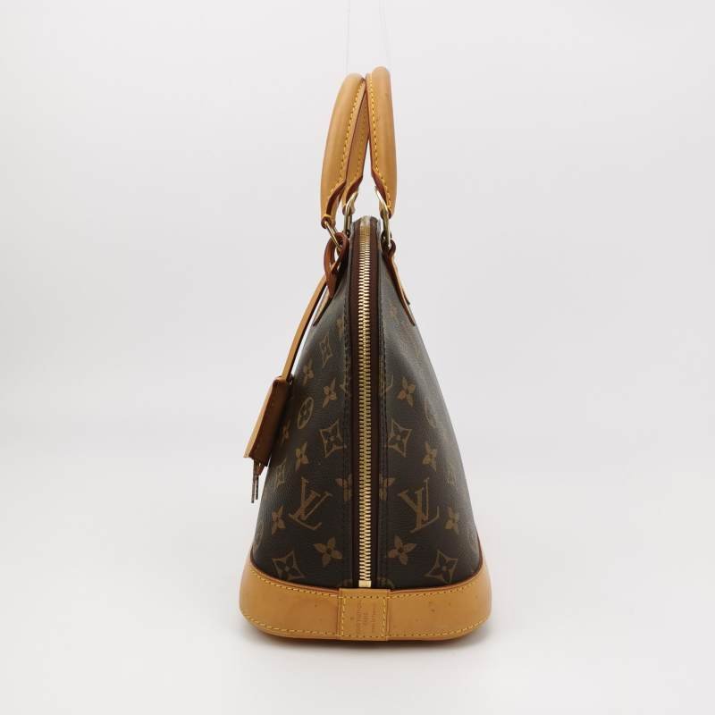 Louis Vuitton (LV) Alma小號植鞣革Monogram印花貝殼包手提包-2