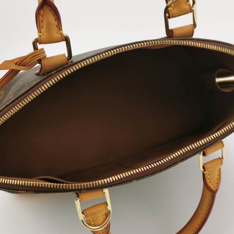 Louis Vuitton (LV) Alma小號植鞣革Monogram印花貝殼包手提包-6