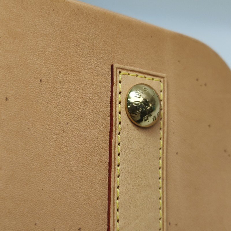 Louis Vuitton (LV) Alma小號植鞣革Monogram印花貝殼包手提包-11