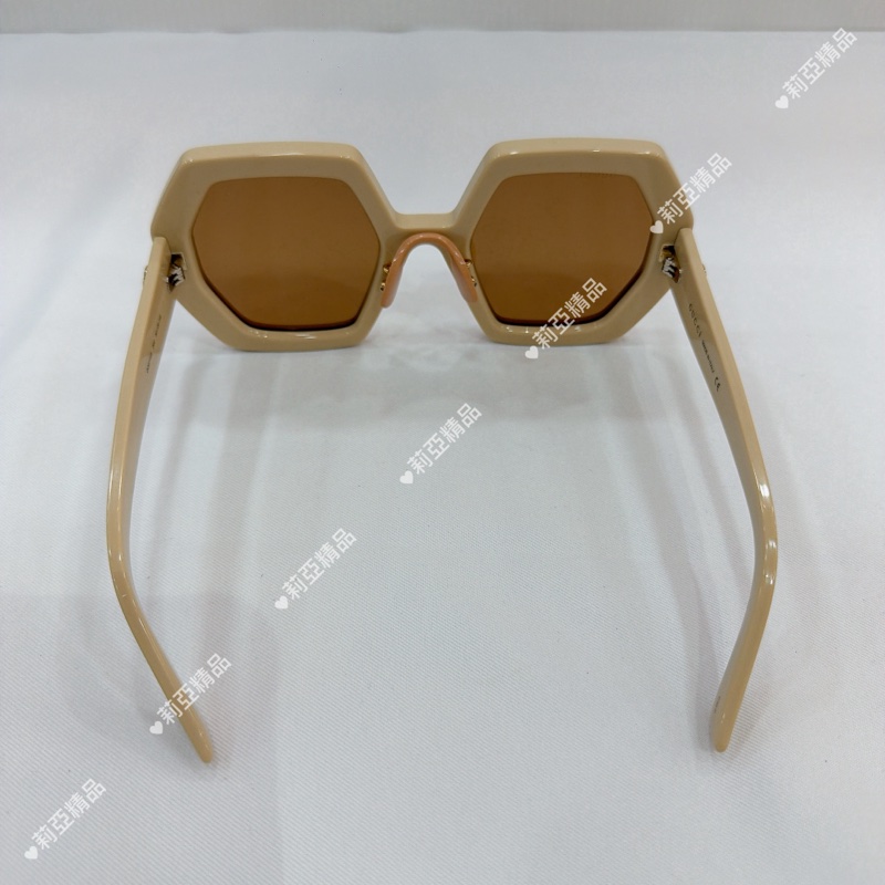 莉亞精品♡ Gucci 米白色太陽眼鏡🕶️ 二手-4
