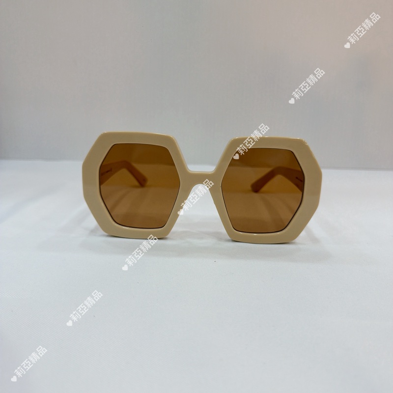 莉亞精品♡ Gucci 米白色太陽眼鏡🕶️ 二手-7