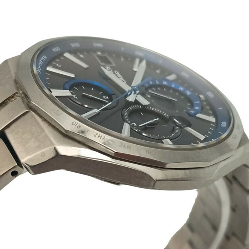 卡西歐 Oceanus Manta S5000 系列 OCW-S5000-1AJF 黑色錶盤鈦金屬男士模擬腕錶-4