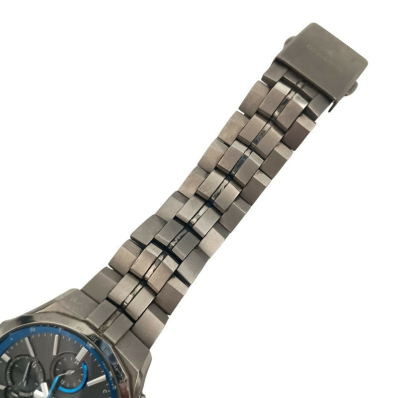 卡西歐 Oceanus Manta S5000 系列 OCW-S5000-1AJF 黑色錶盤鈦金屬男士模擬腕錶-5