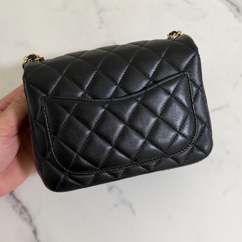 香奈兒 CF17 黑色 金球方胖子 晶片款-2