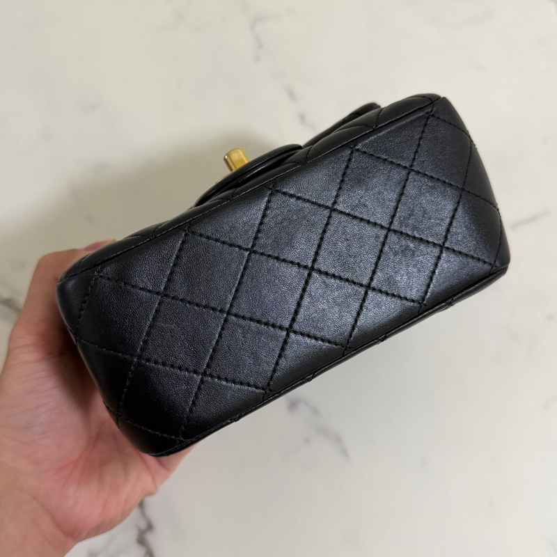 香奈兒 CF17 黑色 金球方胖子 晶片款-4