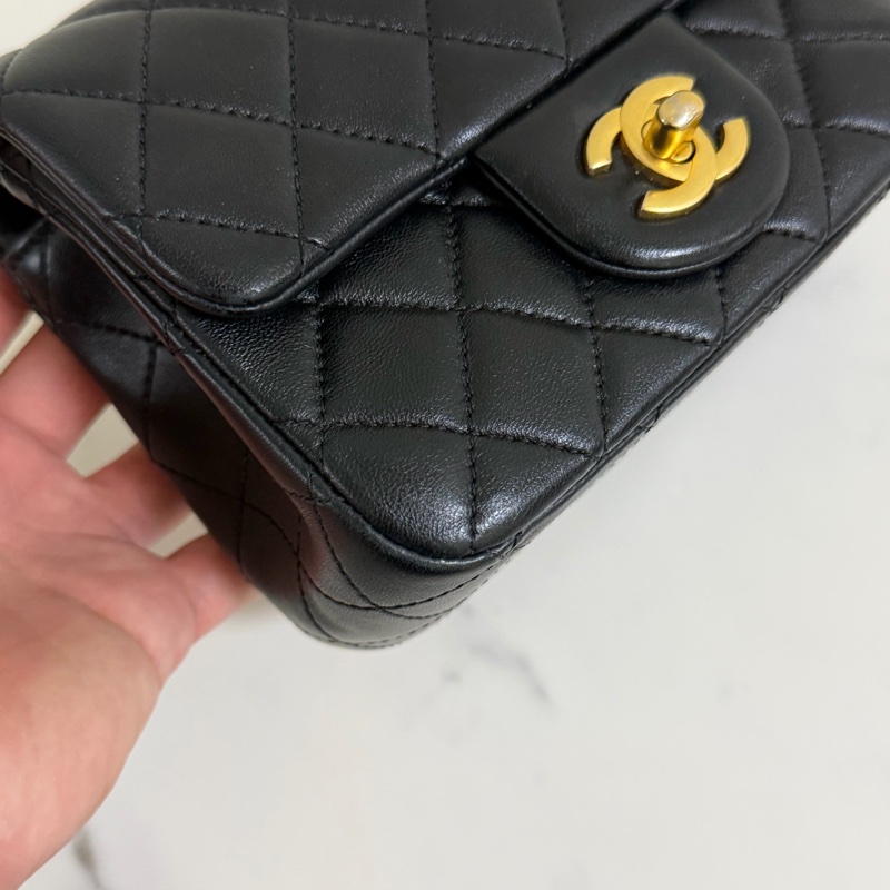 香奈兒 CF17 黑色 金球方胖子 晶片款-17