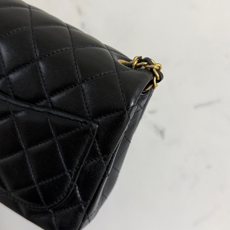 香奈兒 CF17 黑色 金球方胖子 晶片款-18