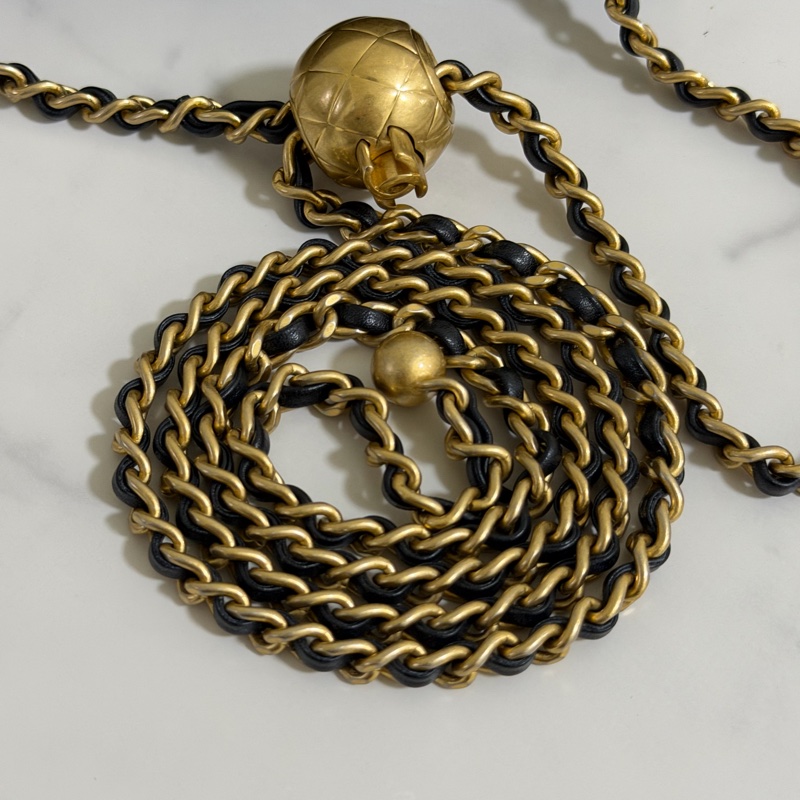 香奈兒 CF17 黑色 金球方胖子 晶片款-23