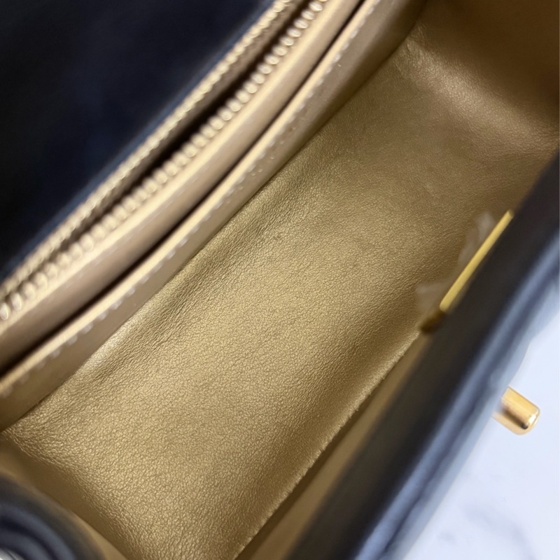 香奈兒 CF17 黑色 金球方胖子 晶片款-11