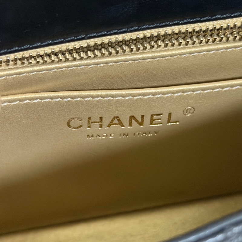 香奈兒 CF17 黑色 金球方胖子 晶片款-12