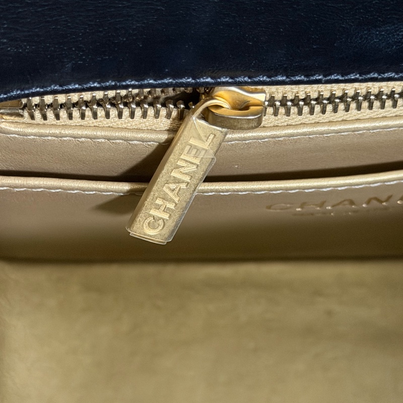 香奈兒 CF17 黑色 金球方胖子 晶片款-13