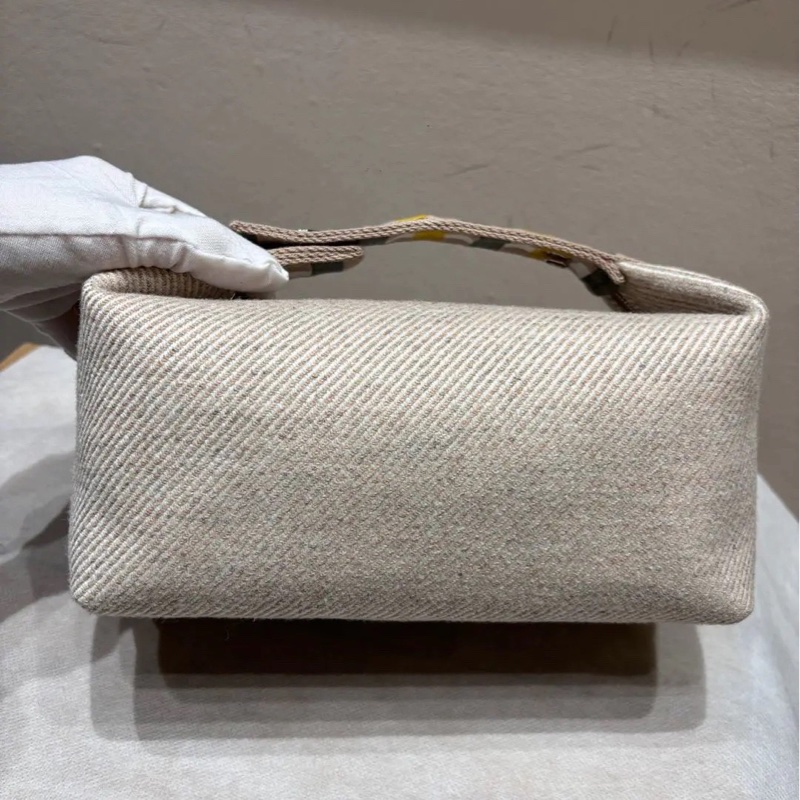 【幾乎全新】Hermes愛馬仕 Bride-a-Brac 米灰色飯盒包 小號 尺寸約21x12x17-2