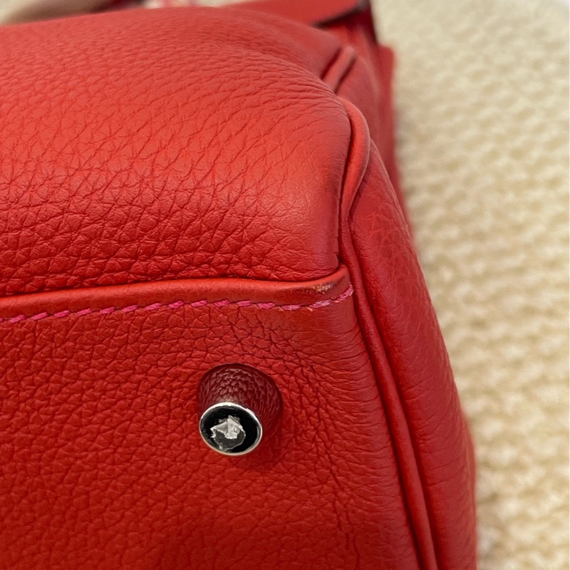 Hermes 紅色 kelly32愛馬仕 尺寸:T刻 32*23*10.5-4