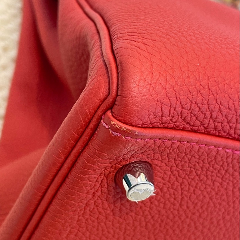 Hermes 紅色 kelly32愛馬仕 尺寸:T刻 32*23*10.5-6