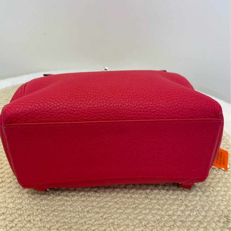 愛馬仕Hermes 玫紅色雙肩包-4