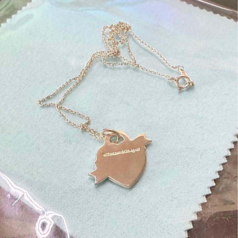 Tiffany&Co. 銀製緞帶項鍊-3